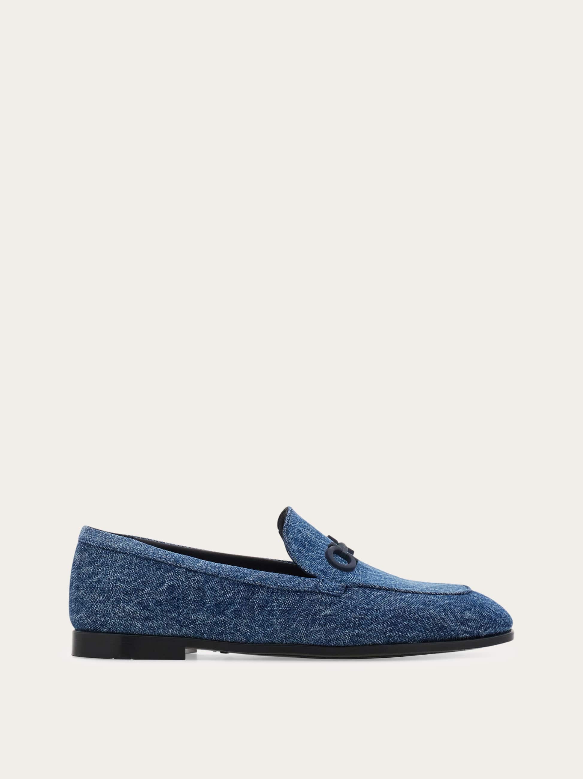 Ferragamo Gancini Ornament Loafer In Blue