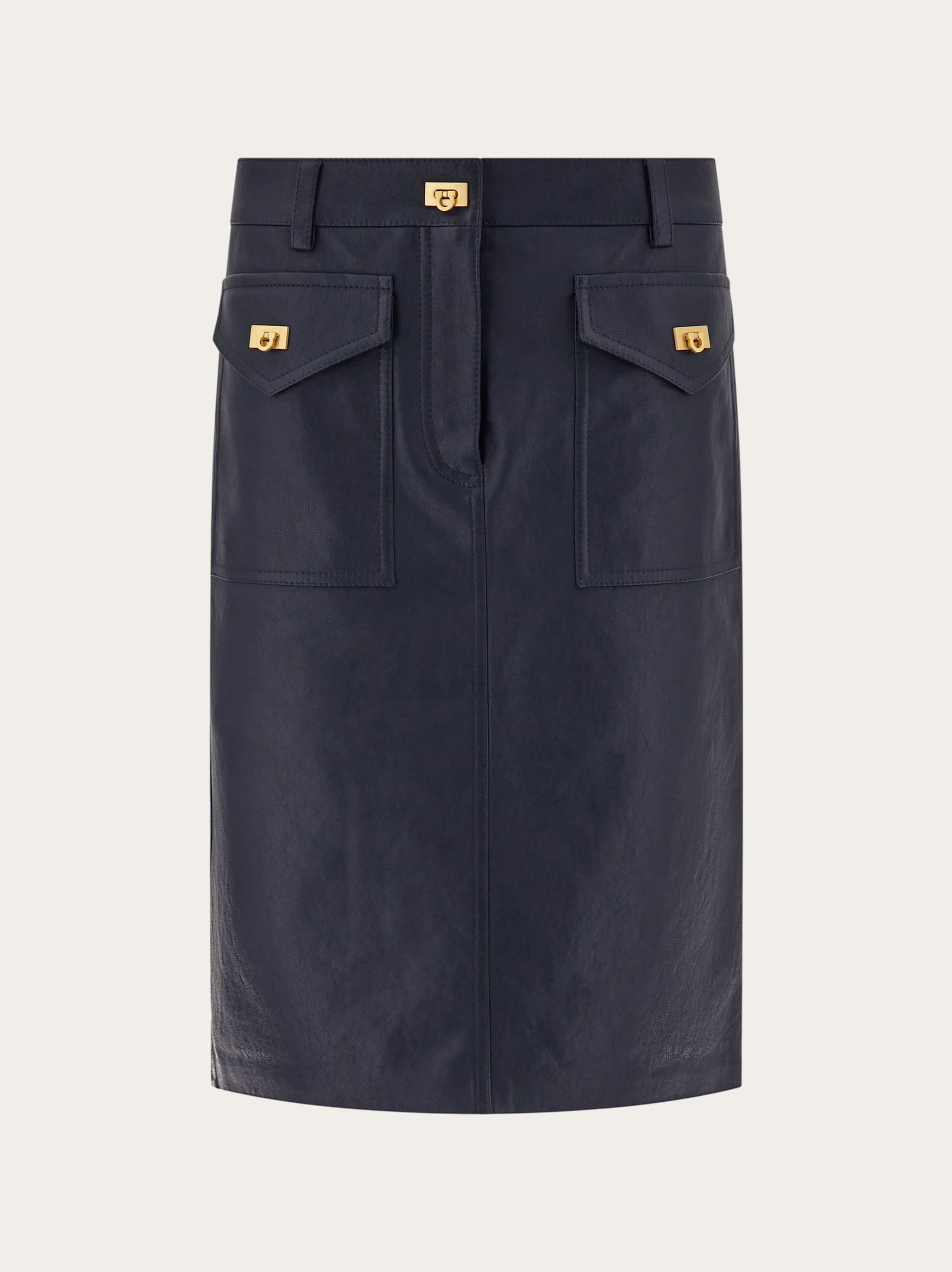 Ferragamo Women Nappa skirt Blue