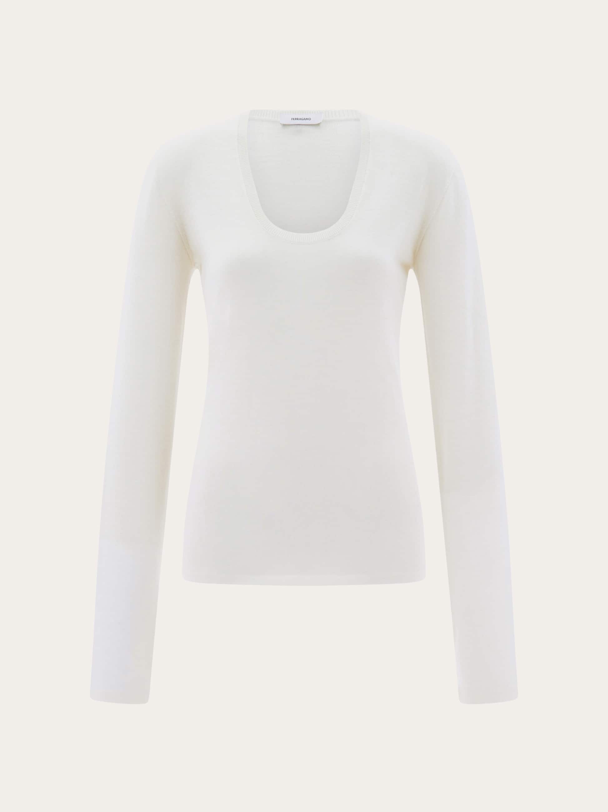 Ferragamo Women Lightweight wool top White
