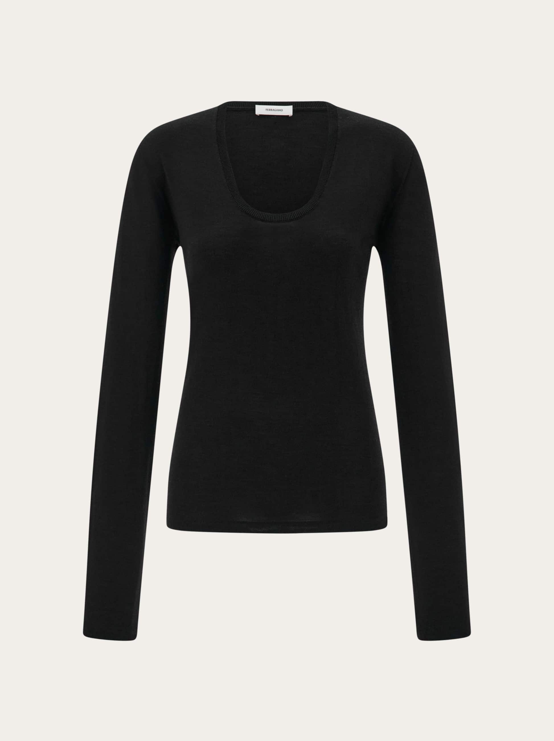 Ferragamo Women Lightweight wool top Black
