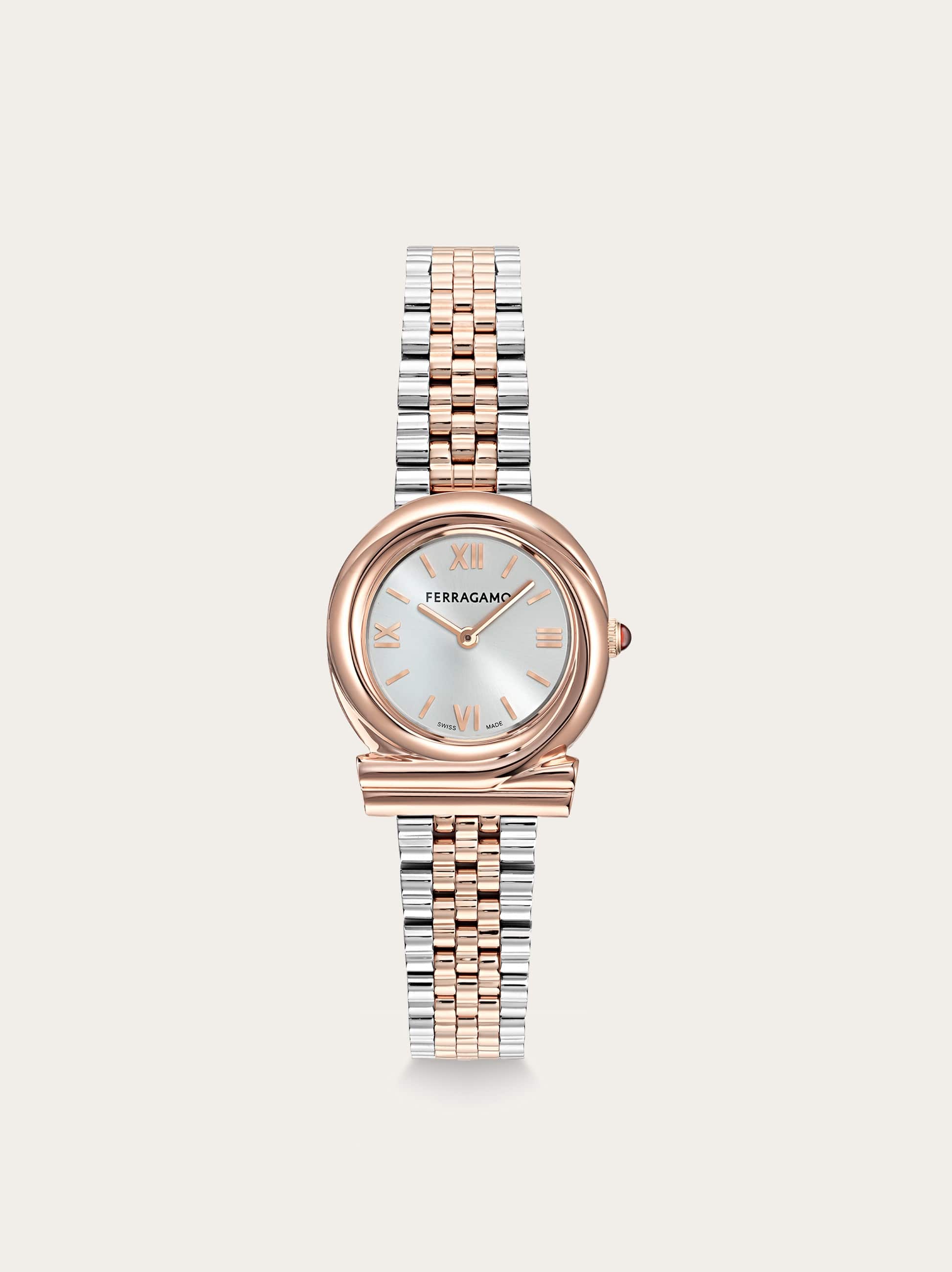 Ferragamo Donna Orologio Gancini Twisted Rosa