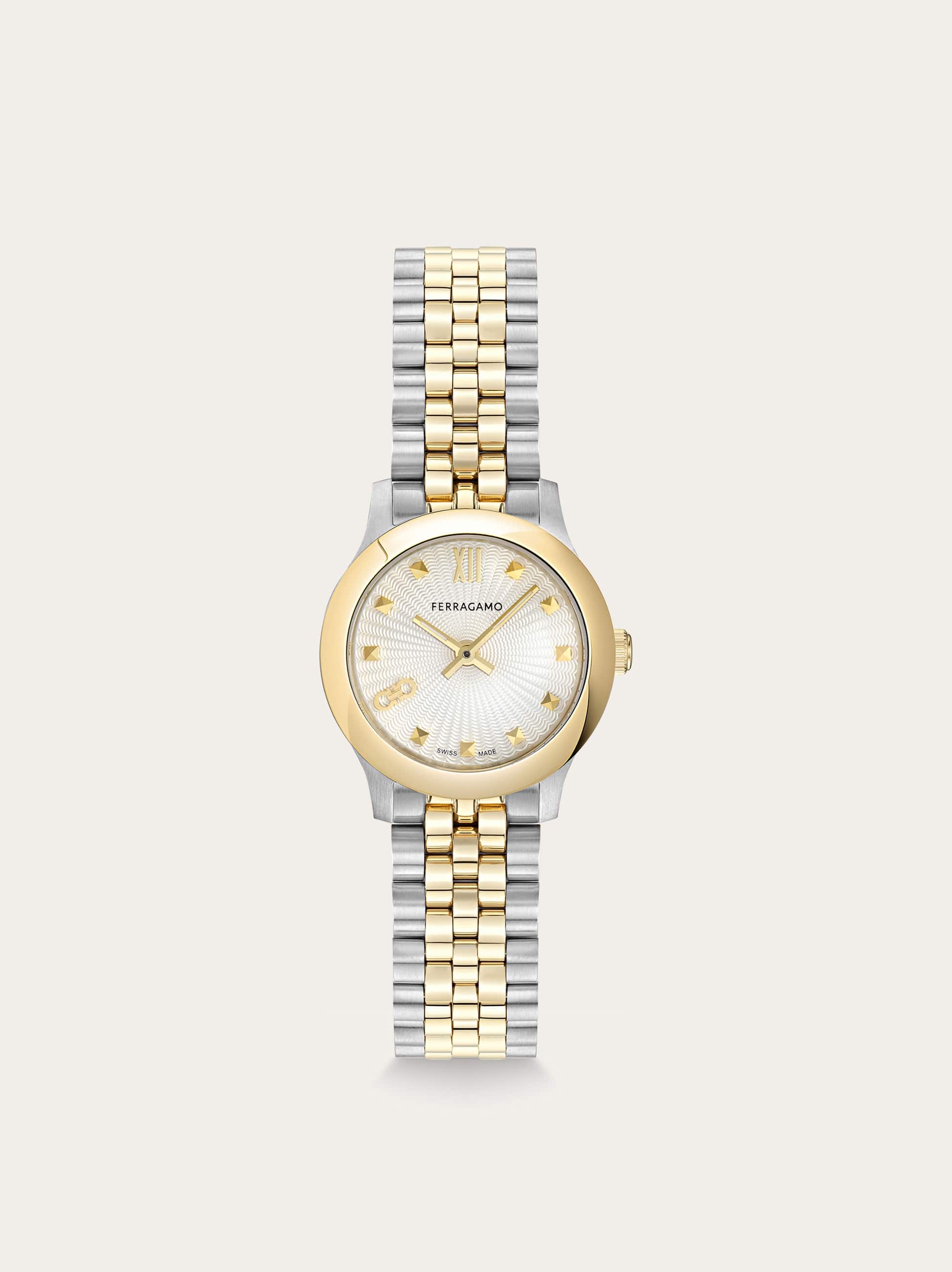 Ferragamo Duo Mini Watch In Gold