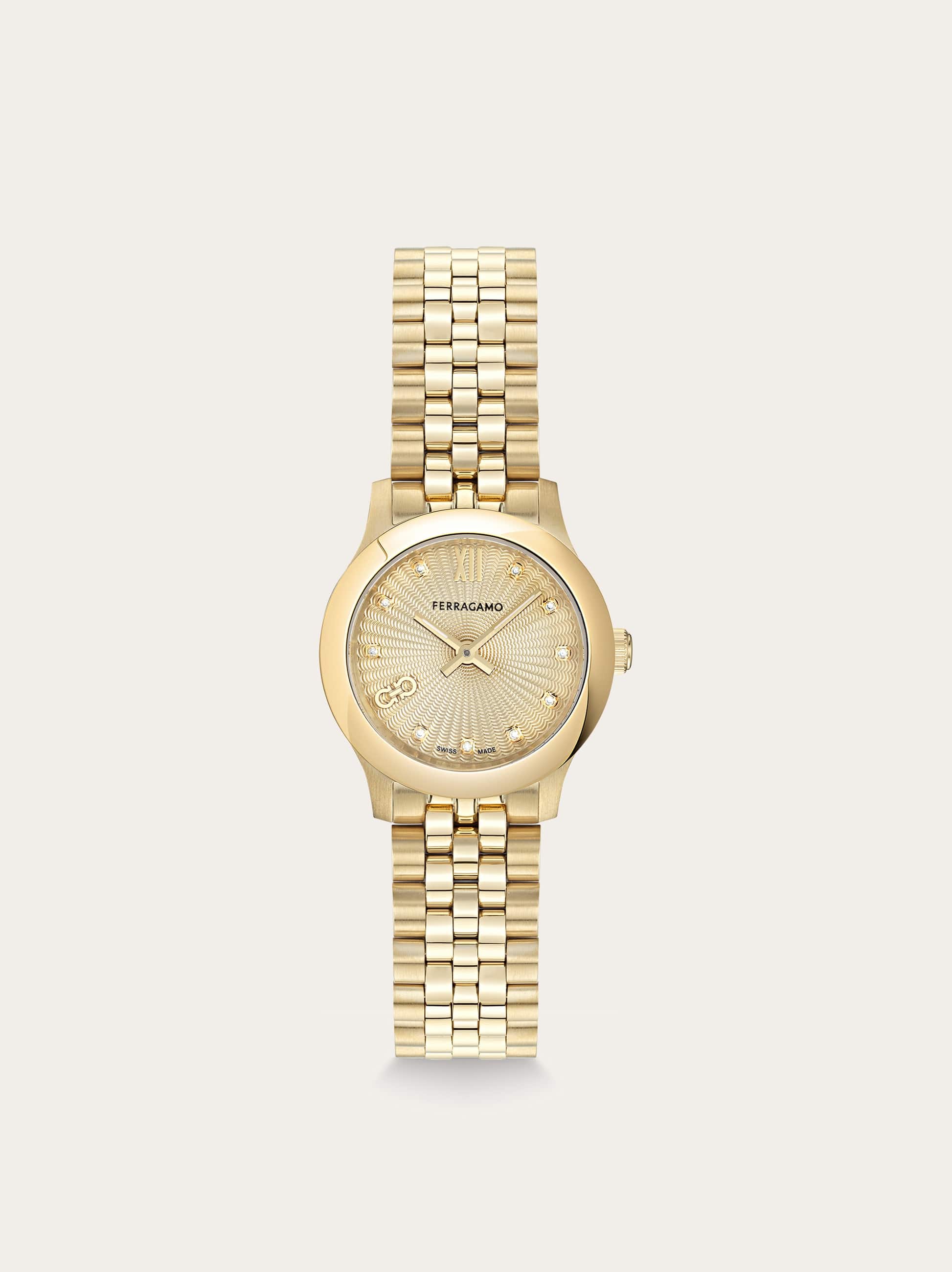 Ferragamo Duo Mini Watch In Gold
