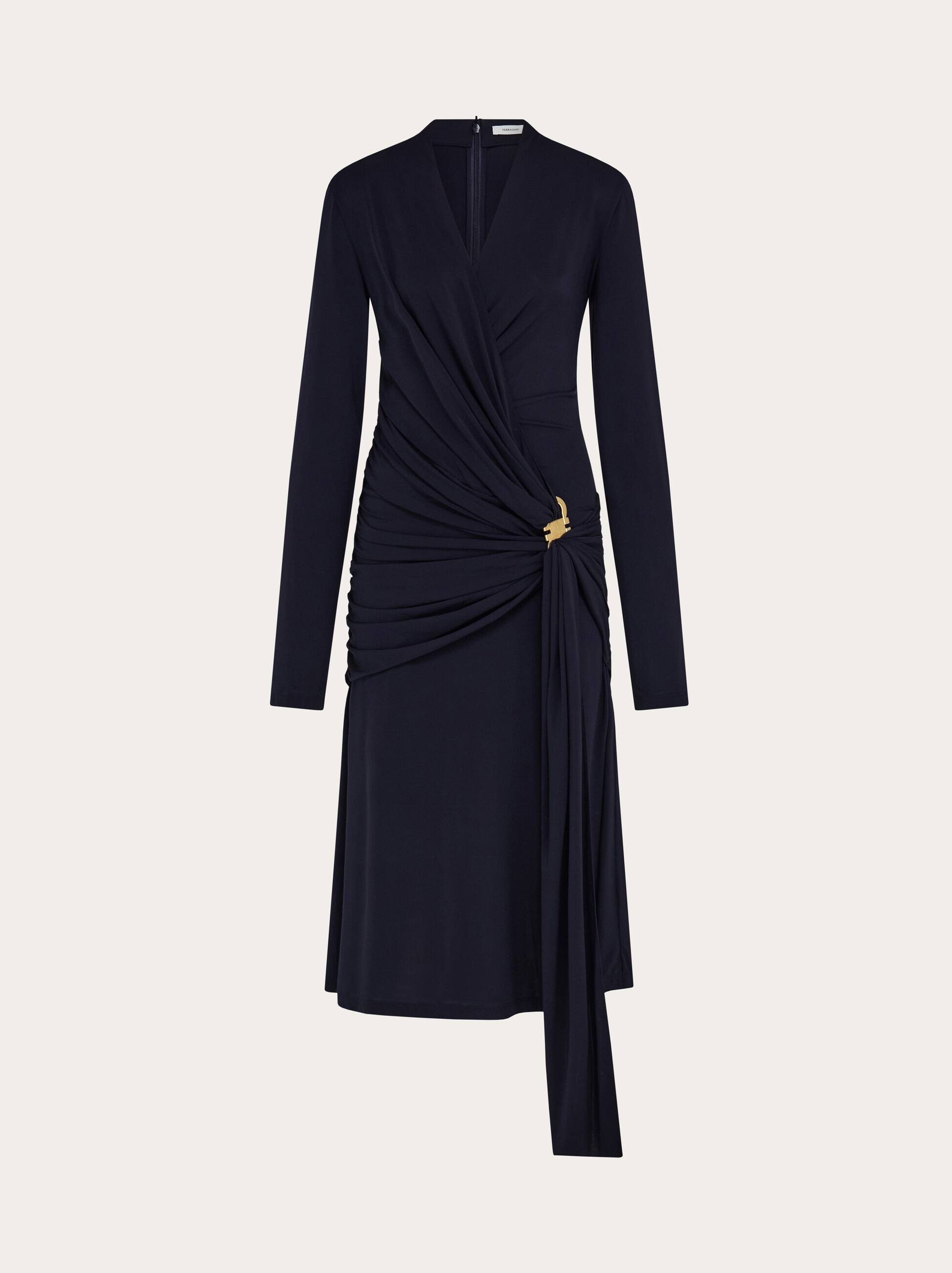 Ferragamo Women Midi wrap dress Blue