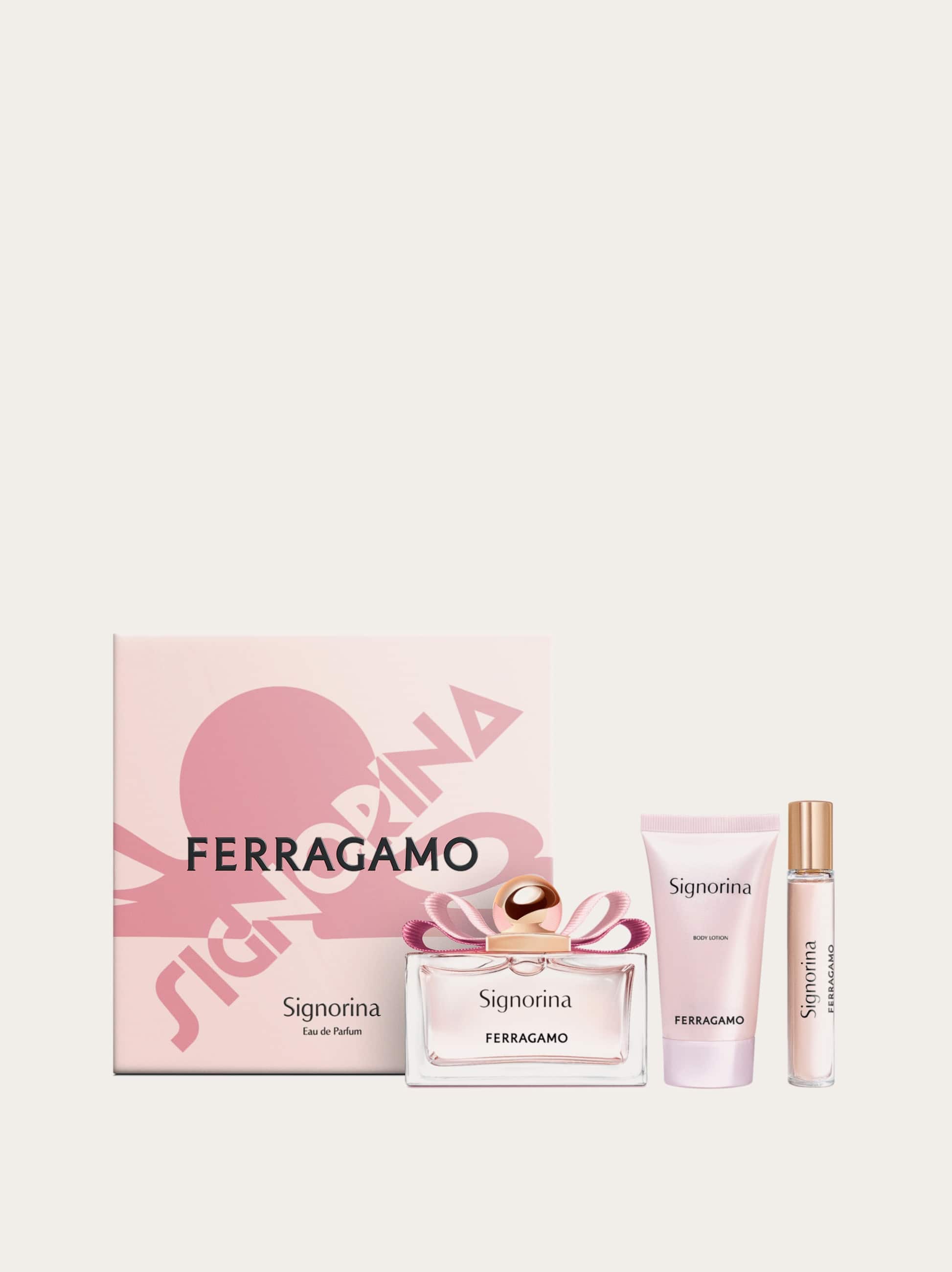Ferragamo Signorina - Edp 3 Pieces Set In Pink