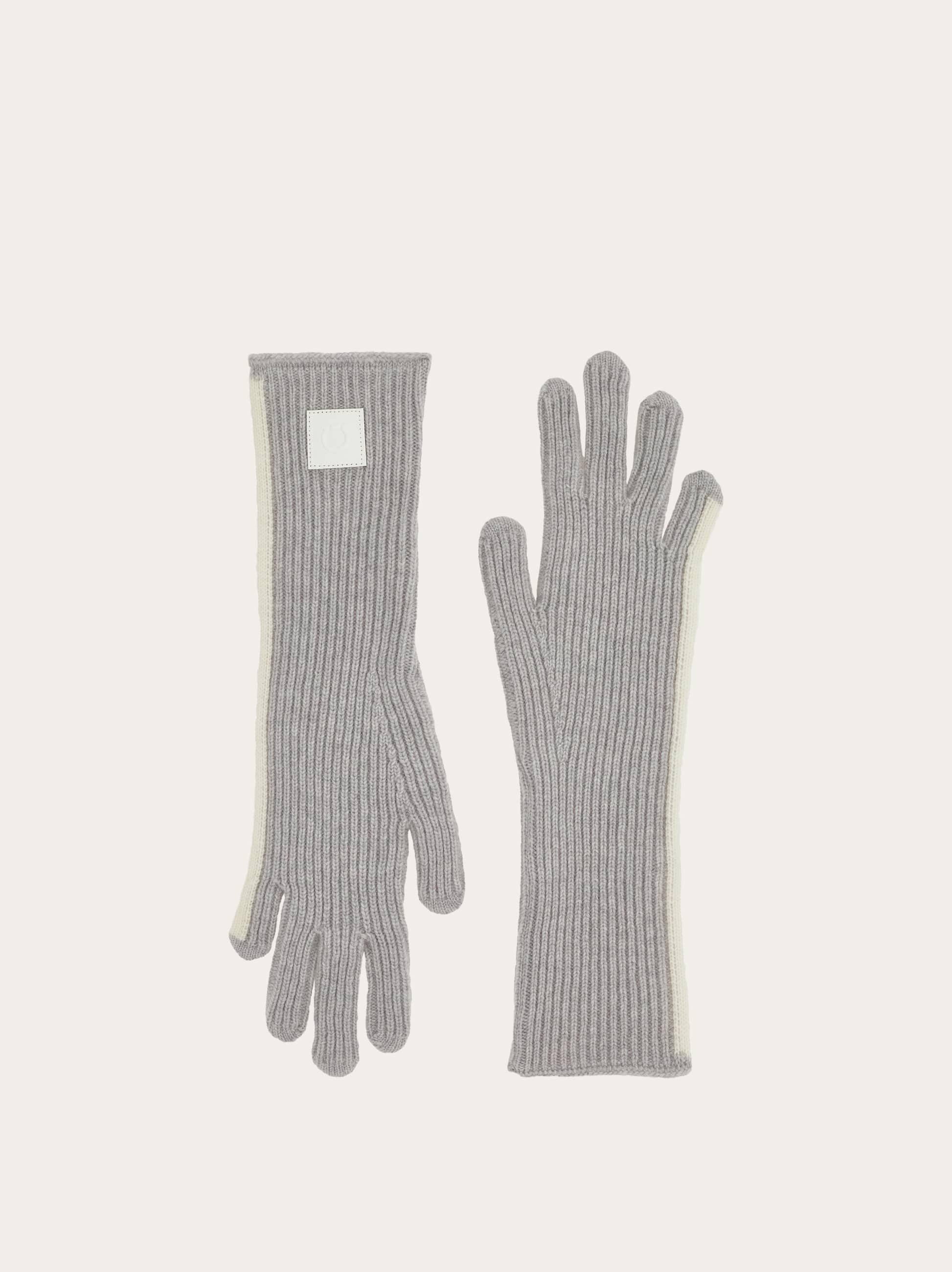 Ferragamo Women Knit gloves Grey