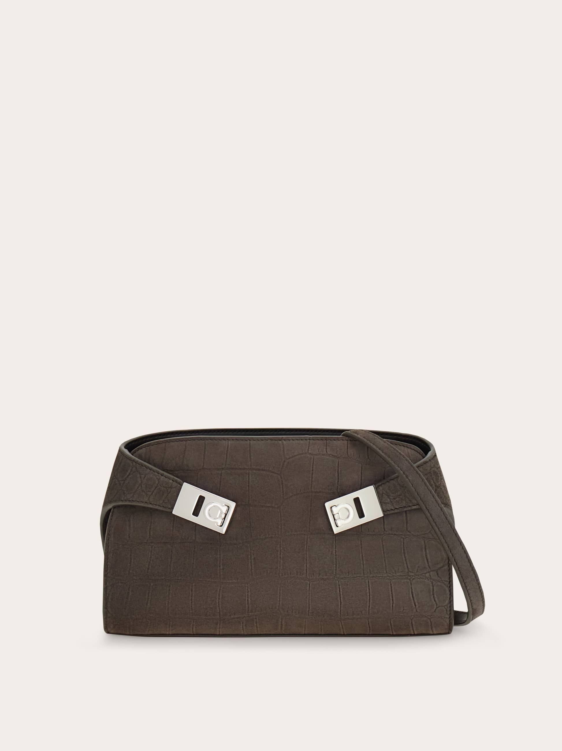 Ferragamo Women Hug mini crossbody bag Grey