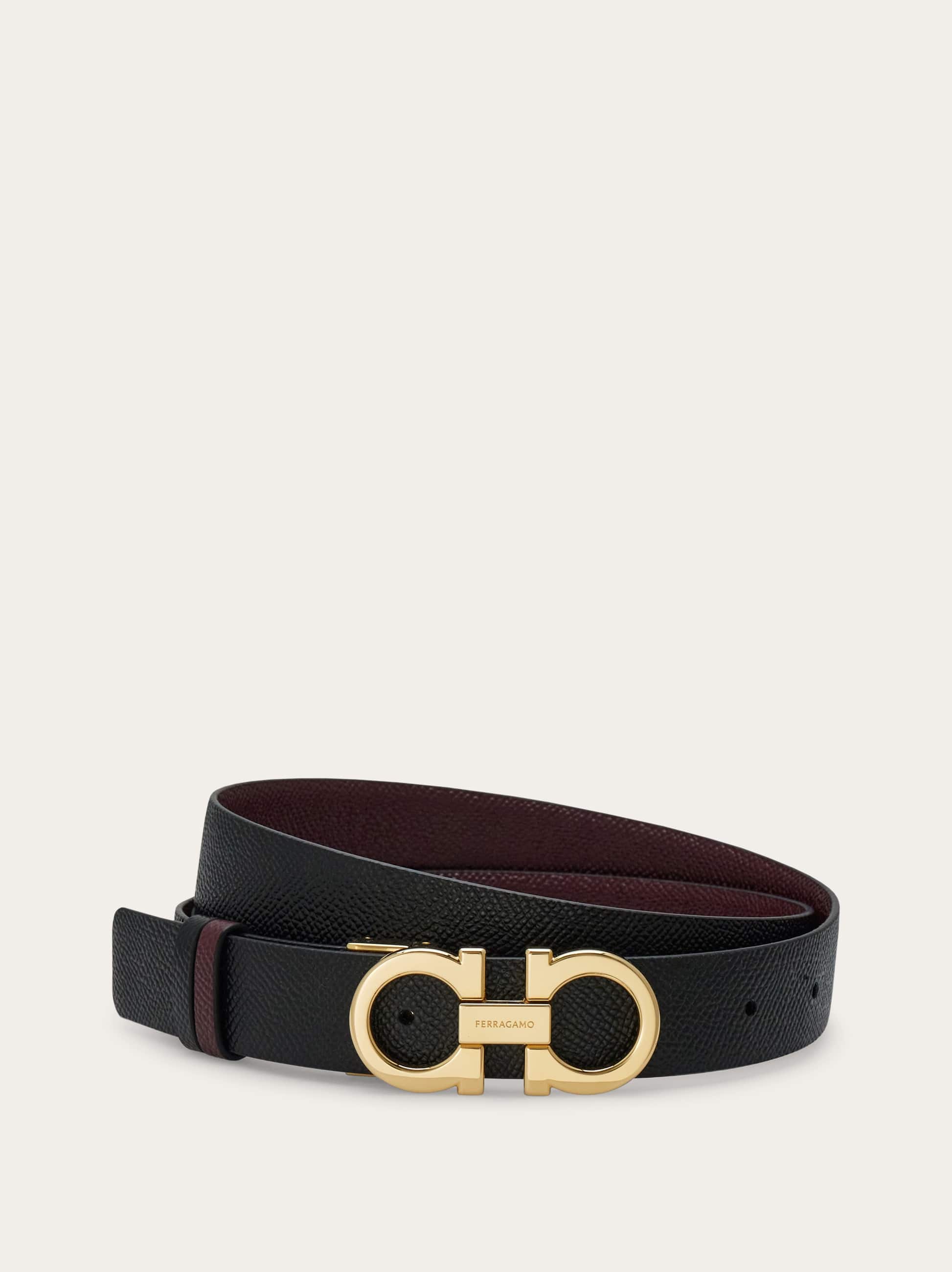 Ferragamo Donna Cintura reversibile e regolabile Gancini Viola