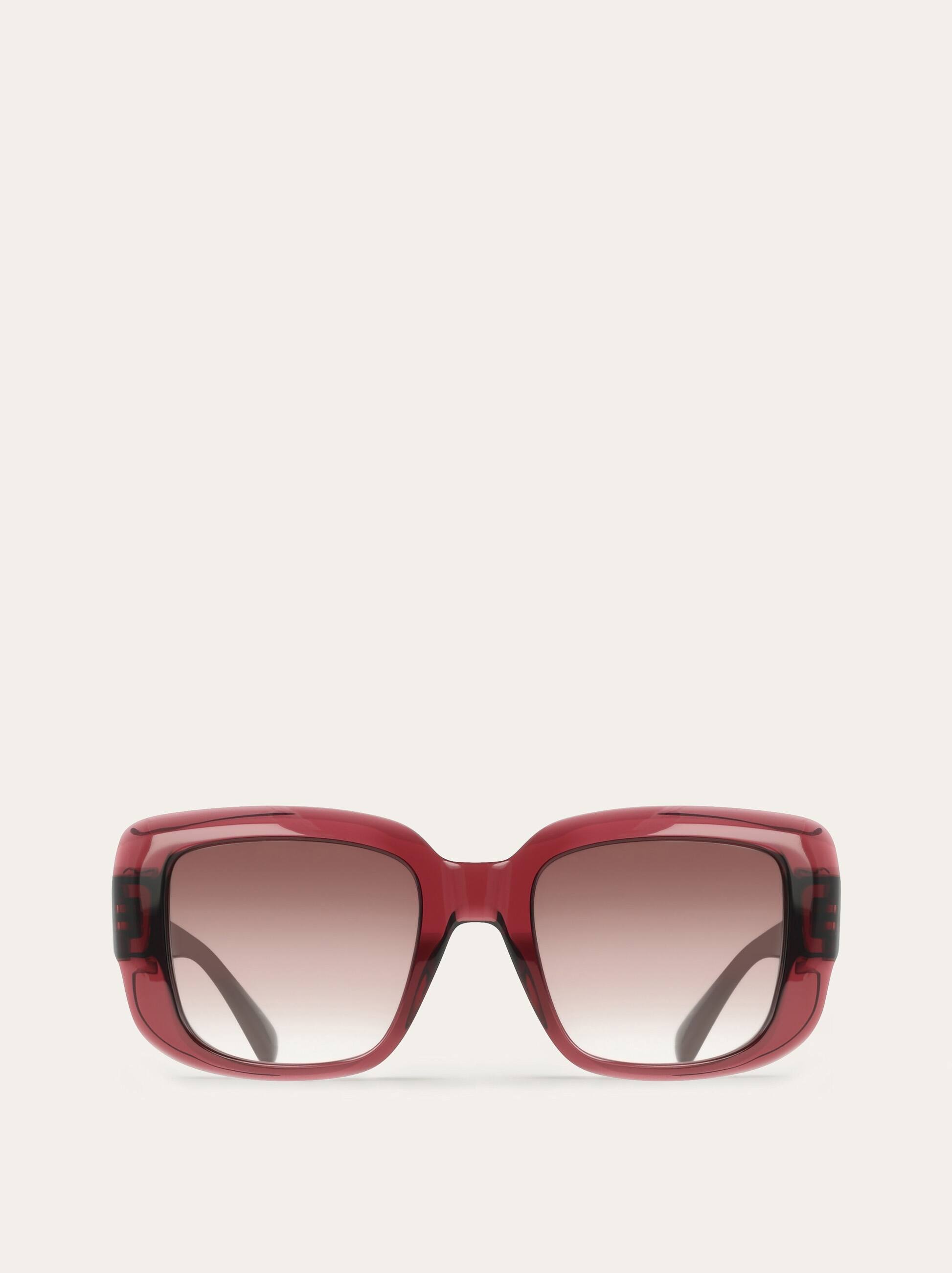 Ferragamo Donna Occhiali da sole squadrati Rosso