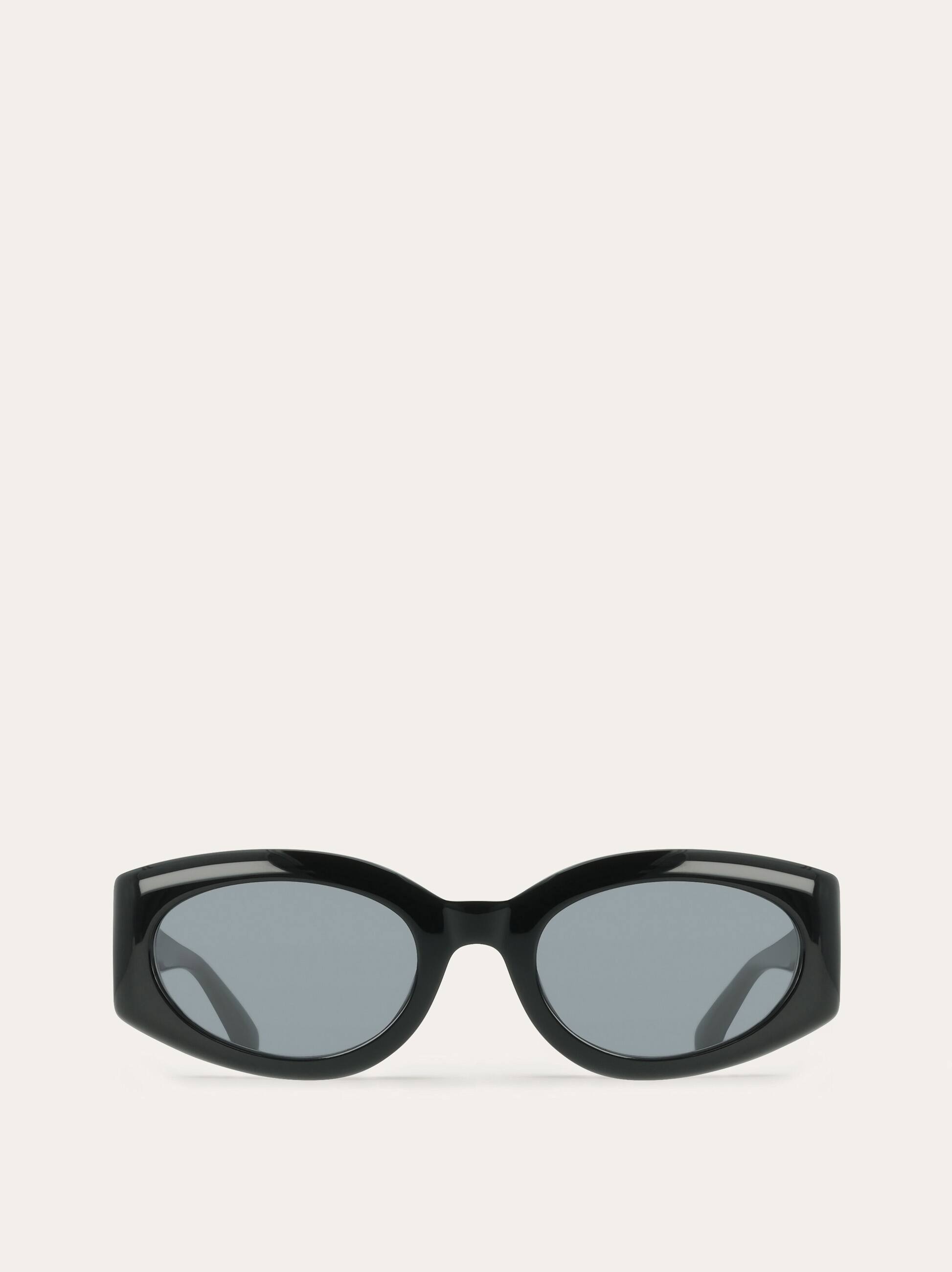 Ferragamo Donna Occhiali da sole rettangolari Nero