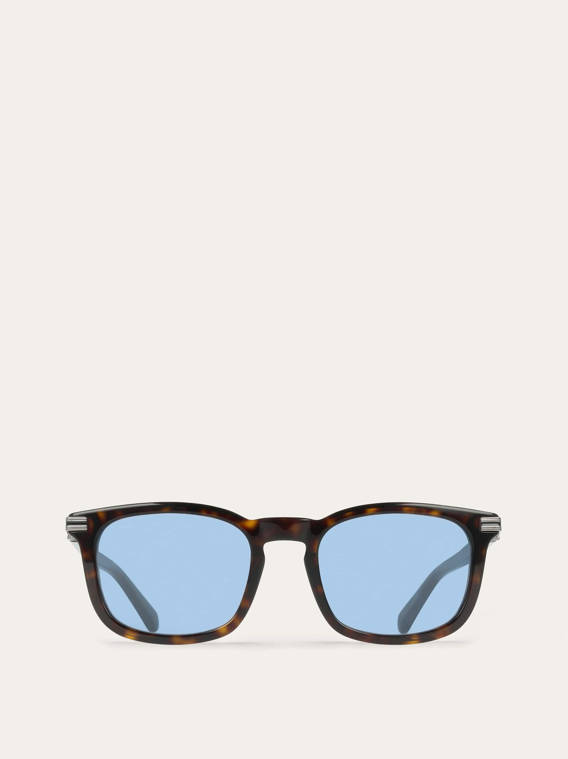 Ferragamo Men Rectangular frame sunglasses Brown