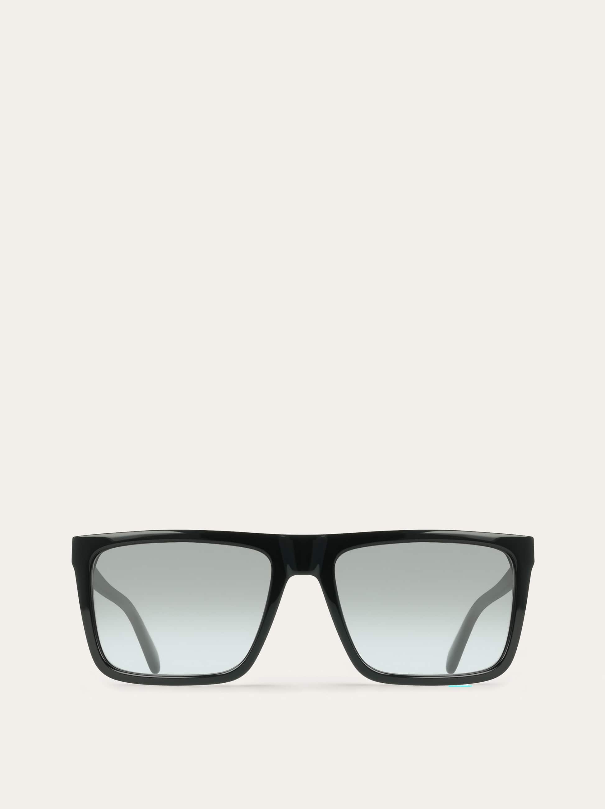 Ferragamo Men Rectangular frame sunglasses Black