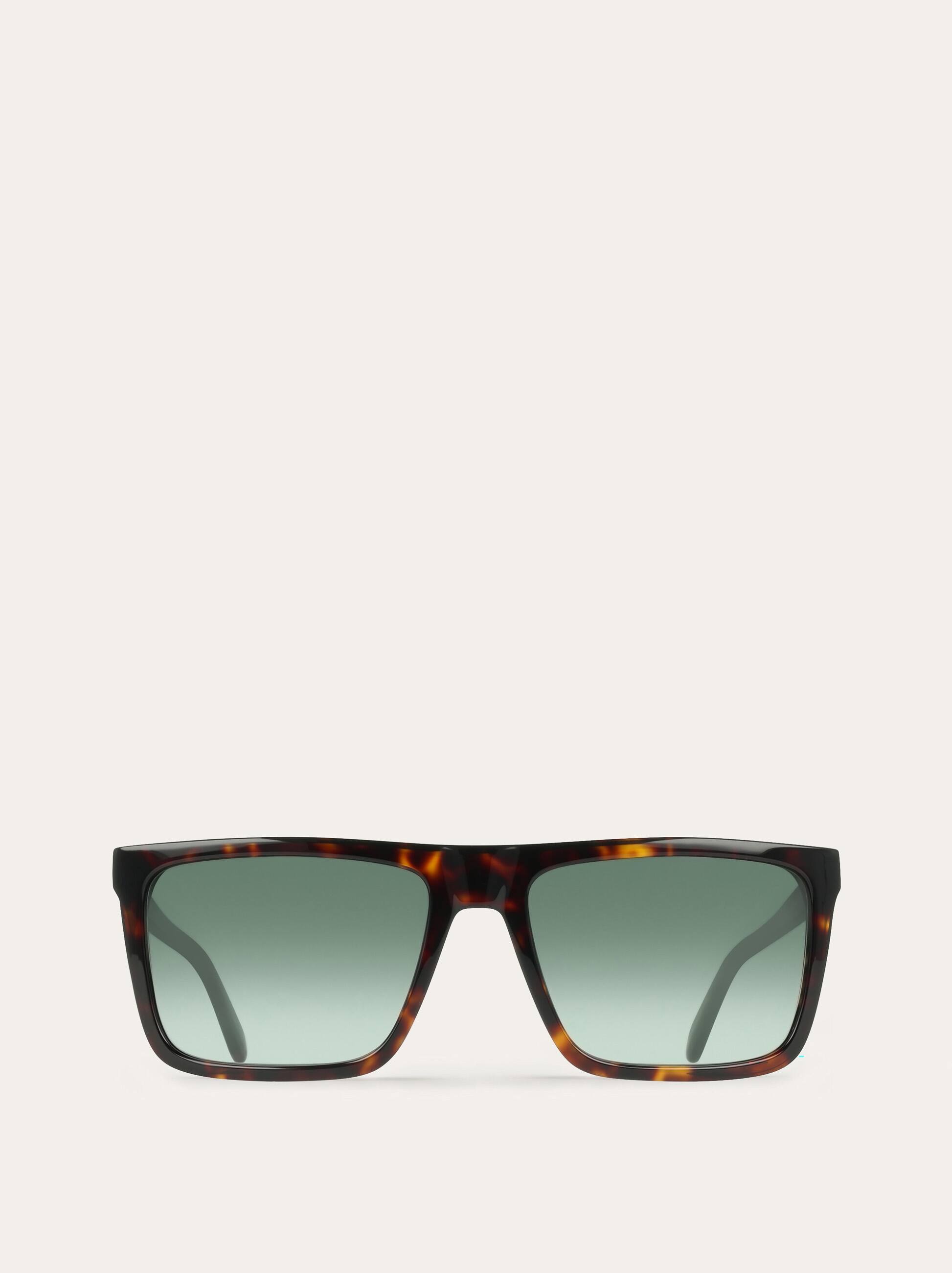 Ferragamo Men Rectangular frame sunglasses Brown