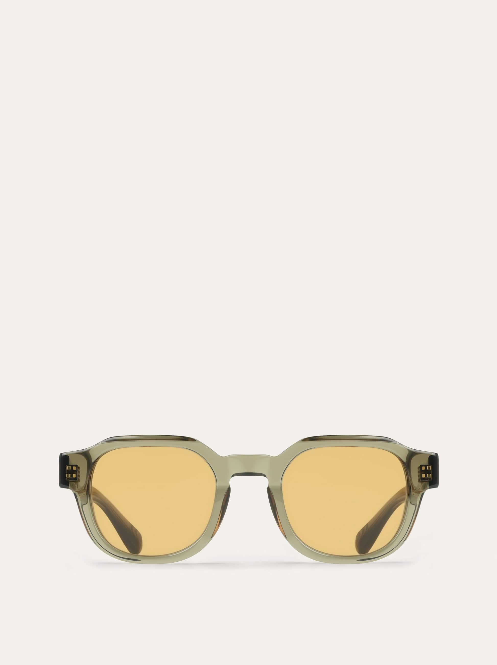 Ferragamo Uomo Occhiali da sole rotondi Verde