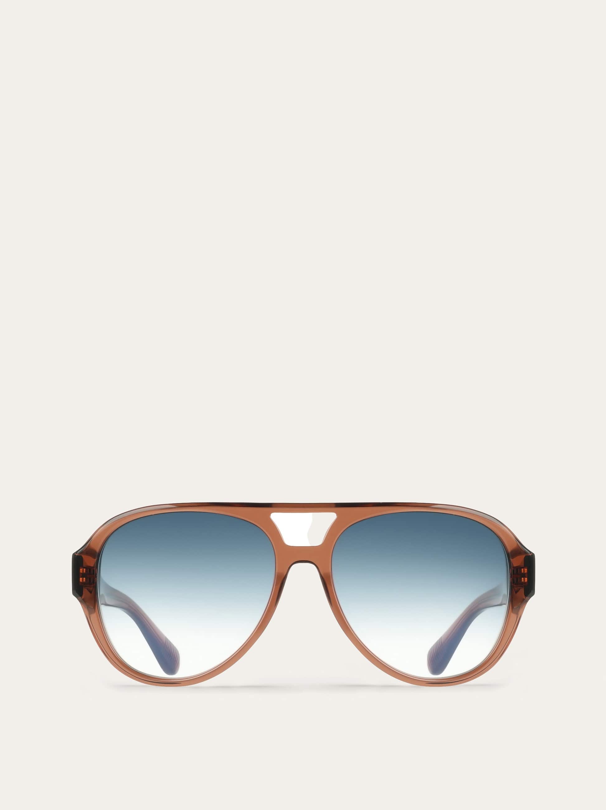 Ferragamo Women Aviator frame sunglasses Brown