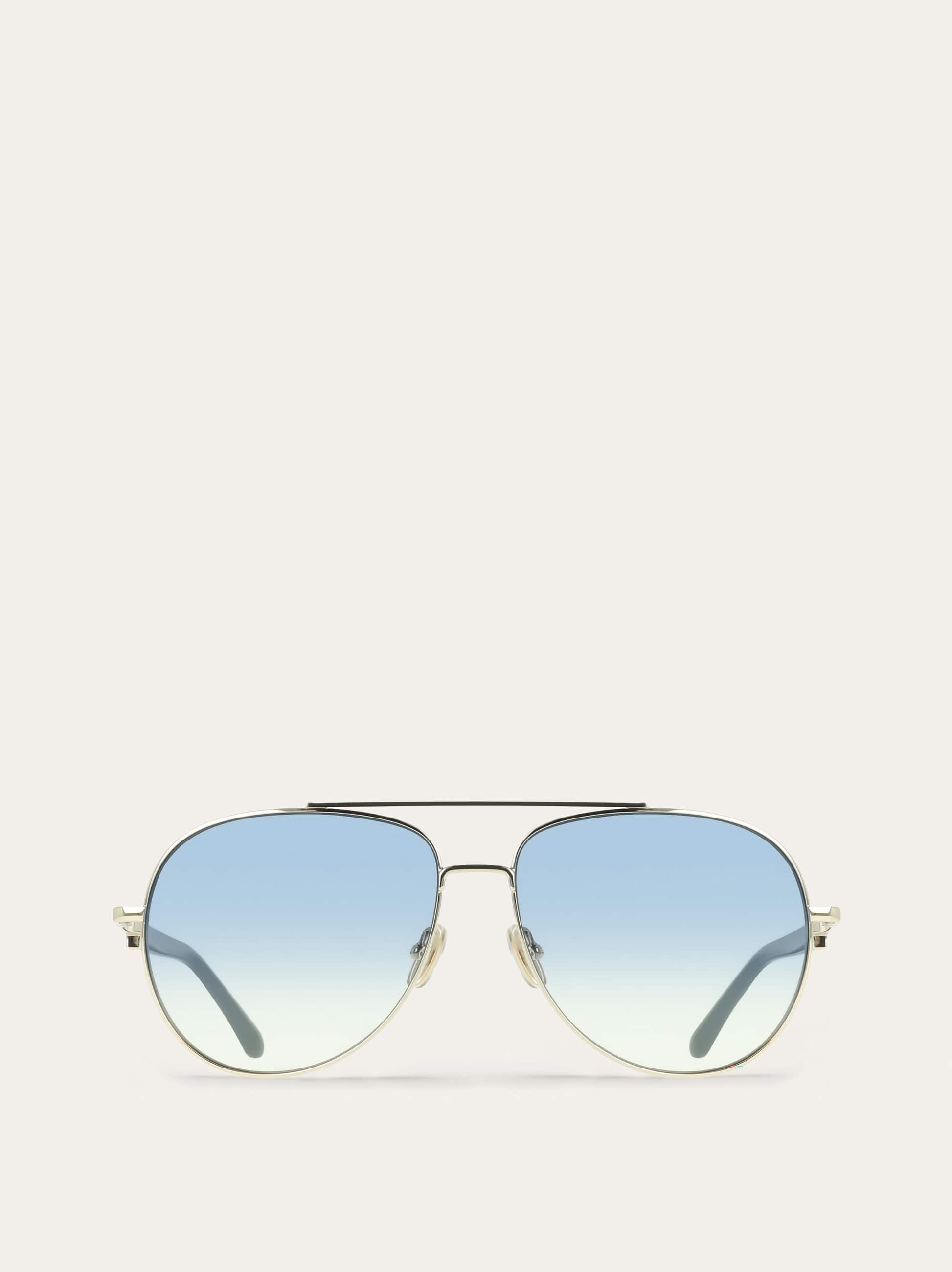 Ferragamo Women Aviator frame sunglasses Blue